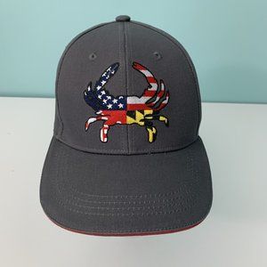 Maryland Crab State Flag Colors Strapback Relaxed Fit Hat Cap Adjustable